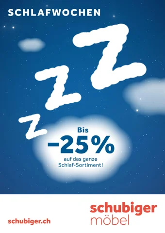 schubiger 家具目录 · Schlafwochen Herbst 2025