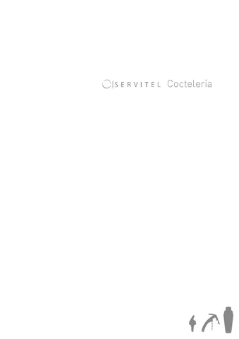 Servitel 家具目录 · 1 servitel catalago coctelería