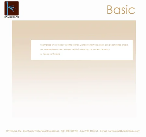 Servitel 家具目录 · Mobiliario bambo blau basic