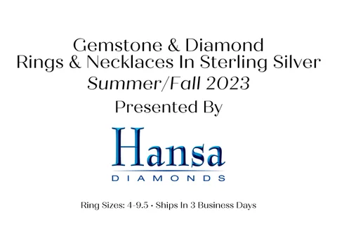 Gemstone × Diamond Rings × Necklaces In Sterling Silver 夏季 /Fall 2023