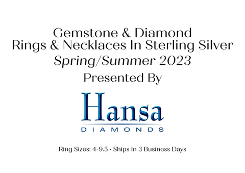 Gemstone × Diamond Rings × Necklaces In Sterling Silver