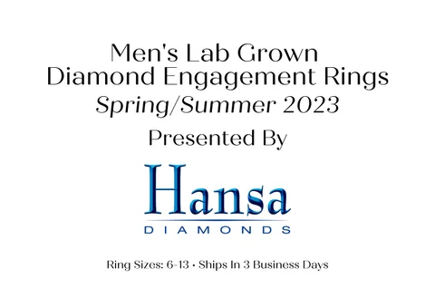 Lab Grown Diamond Men's Engagement Rings Presentation