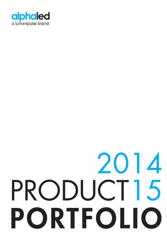 Stockholm Lighting 灯饰目录 · Alpha LED 2014-15