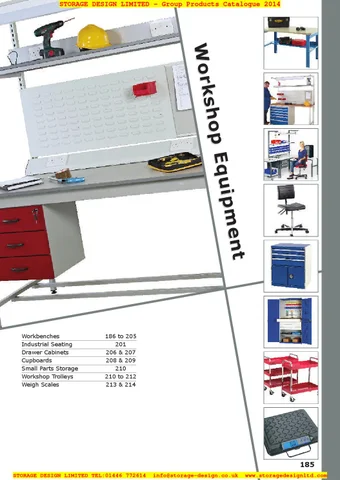 Storage Design Limited 家具目录 · 04 workshop equipment