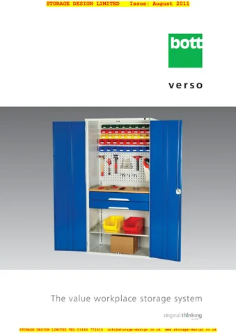 Storage Design Limited 家具目录 · SDL Bott Verso 2011 36 pages