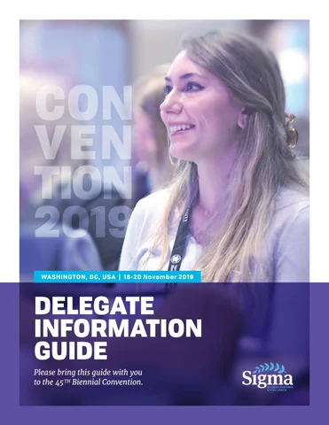 Delegate Information 指南 | Convention 2019