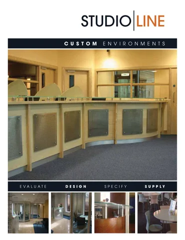 StudioLine Workplace Environments http://www.studioline.ie/ 手册 / 定制 %20 家具 %20Design%20and%20Supply