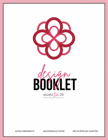 AOII Jacksonville State Design 小册