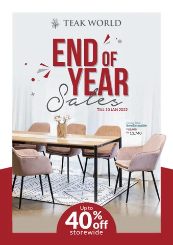 Teak World 家具目录 · End of Year Sales