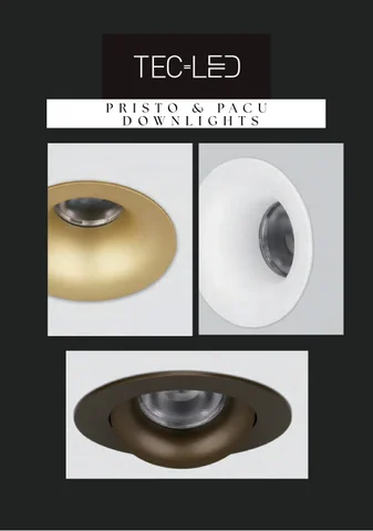 Pristo and Pacu Downlights 灯饰手册