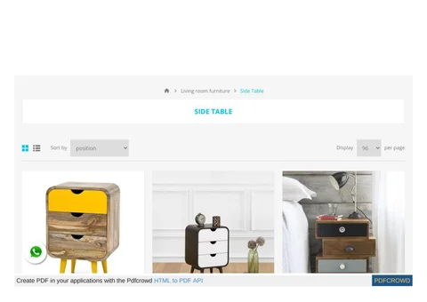 The Home Dekor 家具目录 · Buy Bedside 桌 在线版 in Karnataka