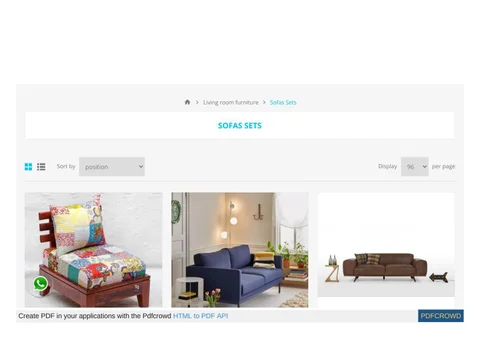 The Home Dekor 家具目录 · Buy 沙发 在线版 in Karnataka