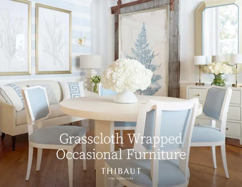 Grasscloth Wrapped Occasional 家具