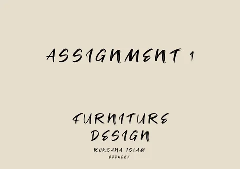 家具 Design - Final Portfolio