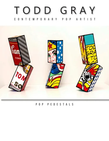 Todd Gray Studios - 现代 Pop Artist "Pop Pedestals"