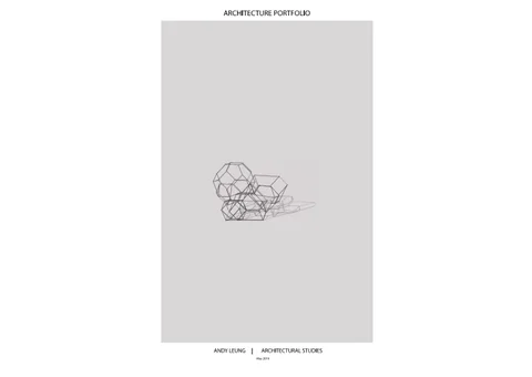 year3 sem2 建筑 portfolio