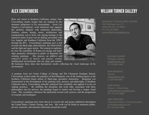 Alex Couwenberg Tearsheet