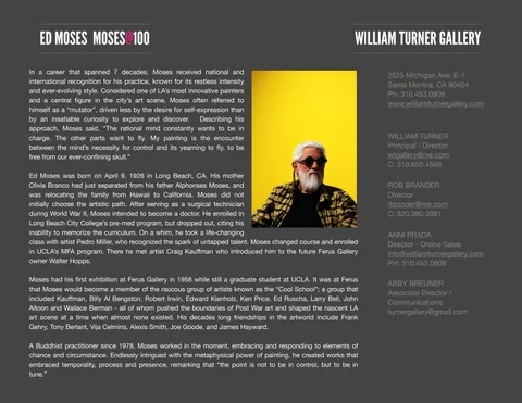 ED MOSES TEAR SHEET