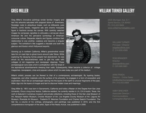 Greg Miller Tearsheet
