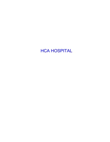 HCA 医疗 CHAPEL