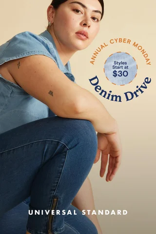 Universal Standard Annual Cyber Monday Denim Drive