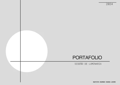 Chaska Bautista 灯饰目录 · PORTAFOLIO - DISEÑO 德文 LUMINARIAS