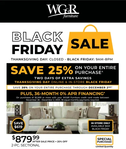 WG&R Black Friday Sale (11.26 - 11.28)