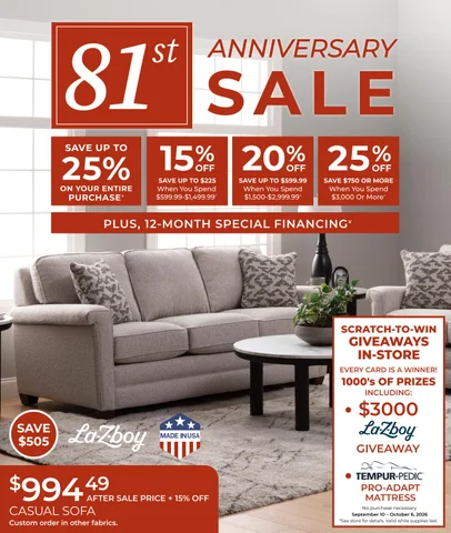 81st Anniversary Sale