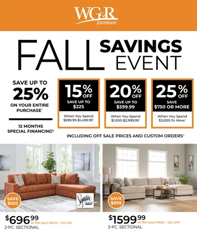Fall Savings Event