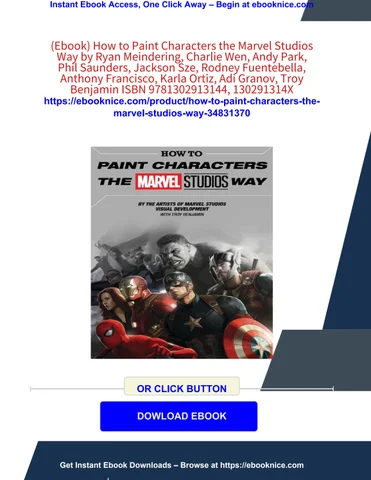 ryan meindering, charlie wen, andy park, p 灯饰目录 · (ebook) how to paint characters the marvel studios way by