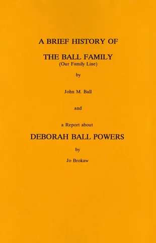 A Brief History of the Ball Family