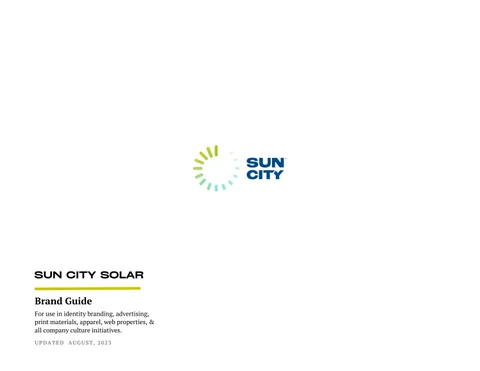 Sun City Brand 指南 - August 2023