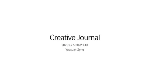 Creative Journal-JAN 2022