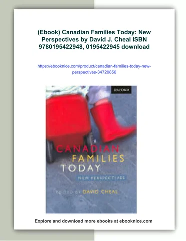 david j. cheal isbn 9780195422948, 0195422945 - 灯饰目录 · (ebook) 加拿大 families today: new perspectives by